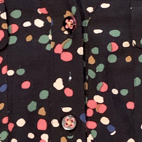 Anthropologie, Maeve Wynwood Black Confetti Blouse - Picture 5 of 6